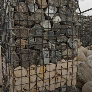 gabion boxes and wall